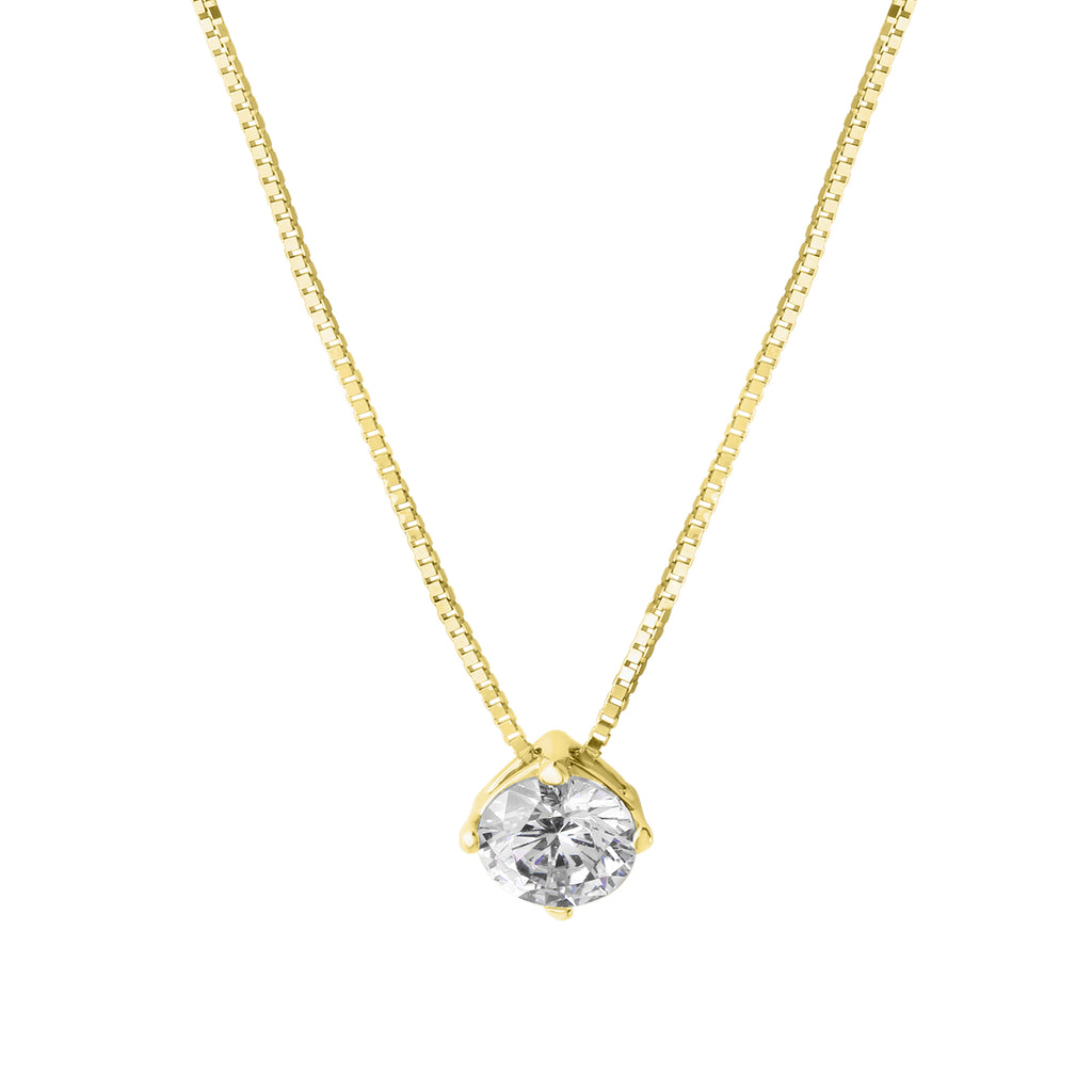 375 Gelbgold Venezianerkette Zirkonia