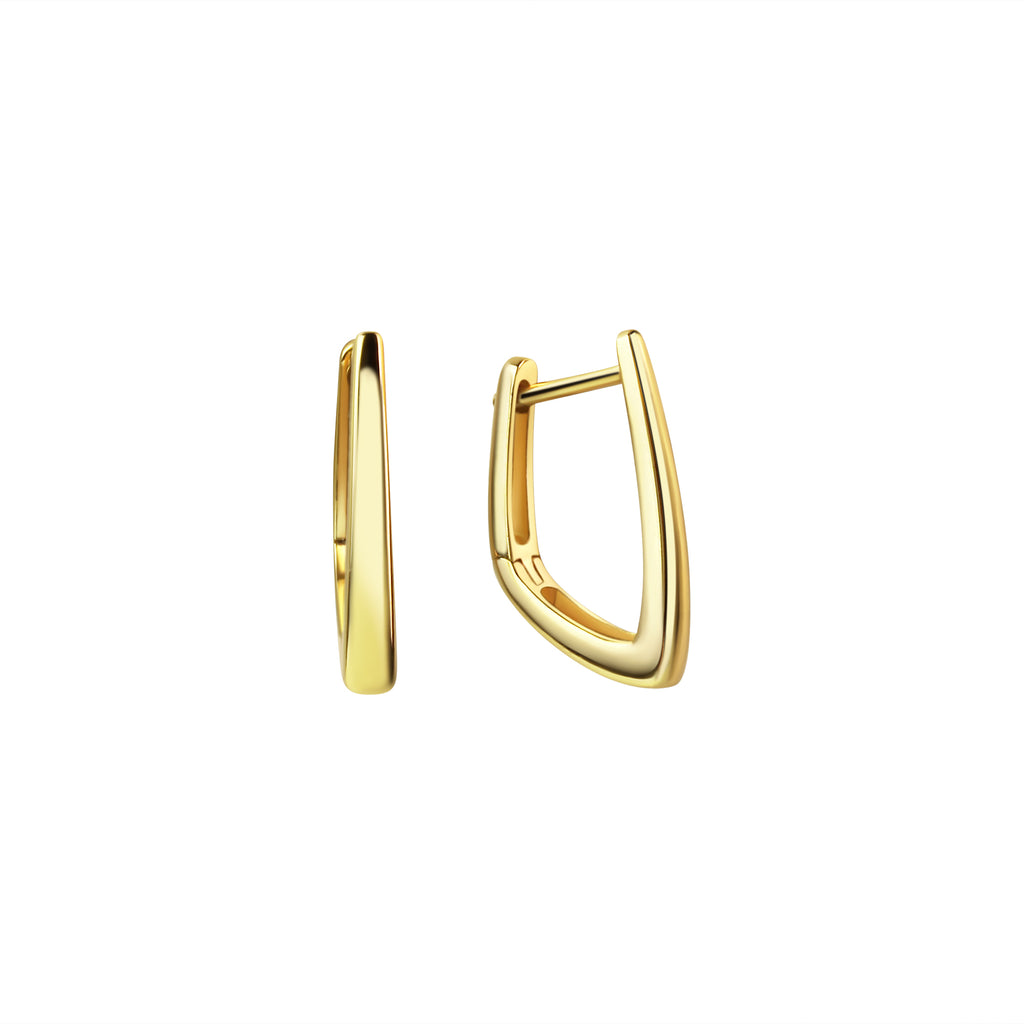 333 Gold Geometric Ohrringe