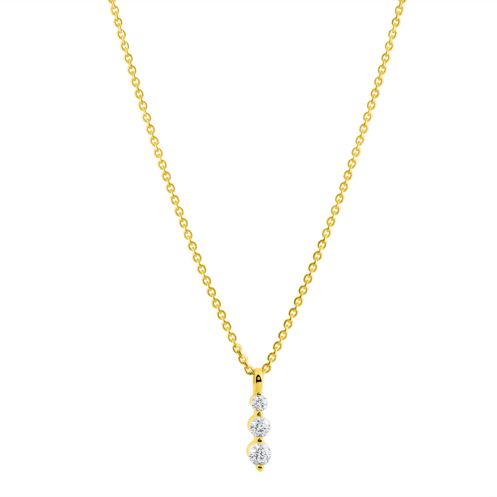 333 Gold Zirkonia Ankerkette