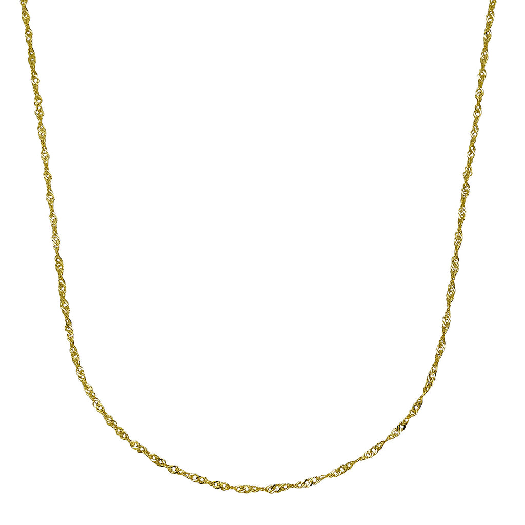 375 Gold Singapurkette 45cm