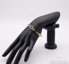Gold Ummanteltes Zirkonia Horseshoe Chain Armband