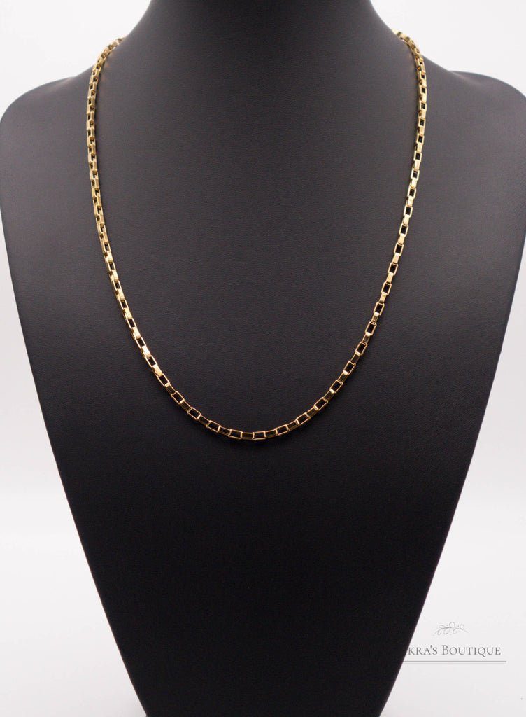 Gold ummantelte Sleeve Chain Halskette