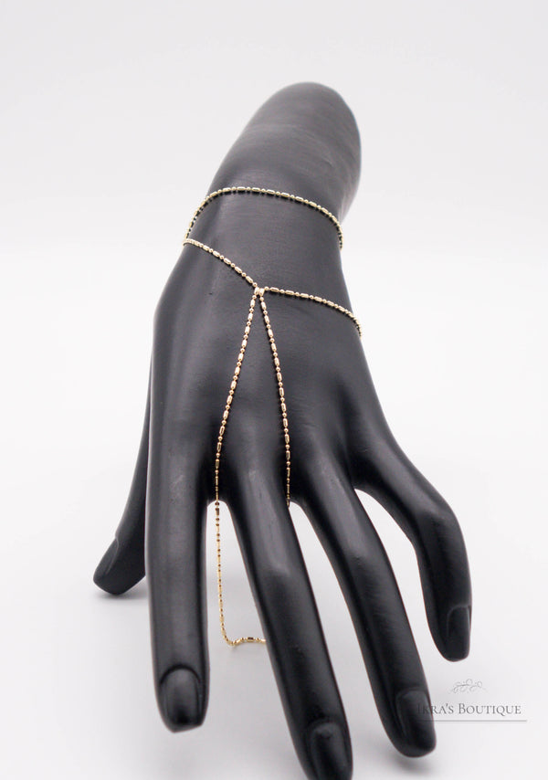 Gold Ummanteltes Simple Pellet Sahmeran Armband