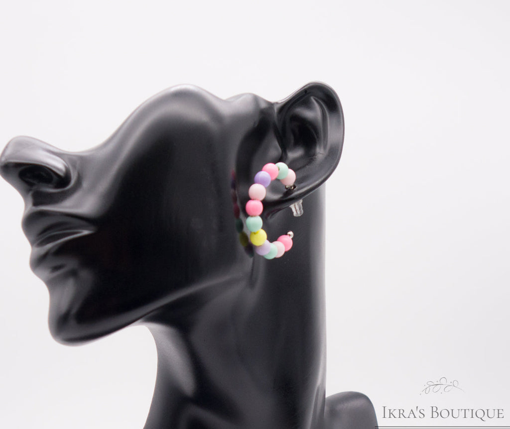 Edelstahl Rainbow Pearls Ohrringe