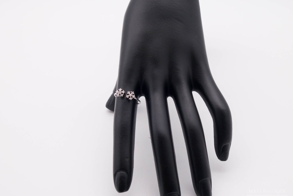 Berceste series Double Snowflake Ring - Ikra's Boutique