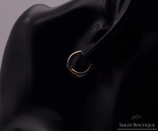 Berceste series gold-silber Ohrring - Ikra's Boutique