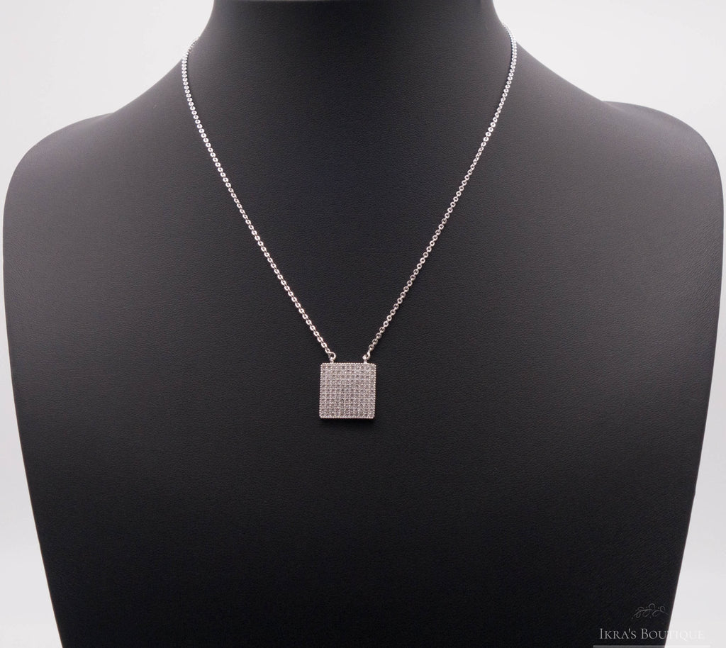 Berceste series Square Zirkonia Halskette - Ikra's Boutique