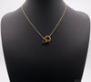 Gold ummantelte Circle & Triangle Halskette - Ikra's Boutique