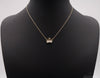 Gold ummantelte Crown Zirkonia Halskette - Ikra's Boutique
