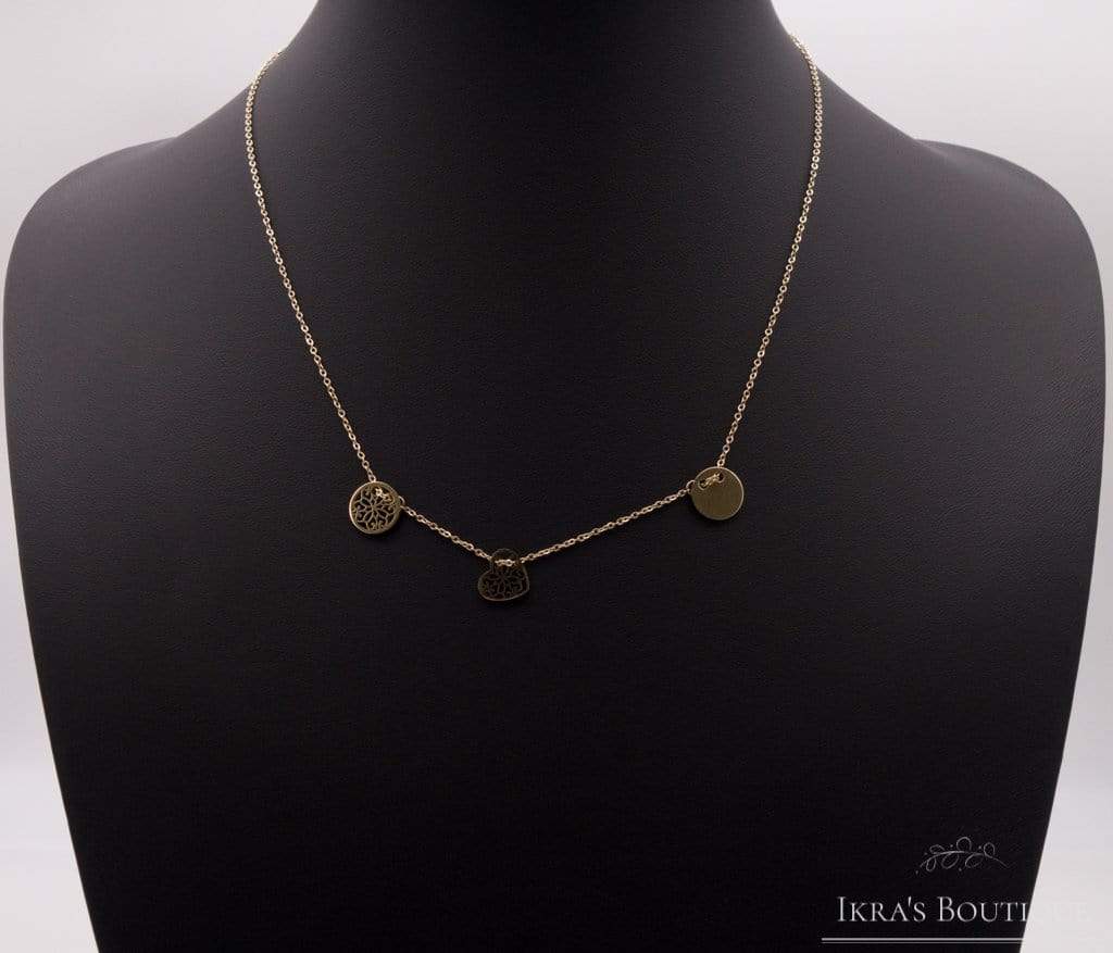 Gold ummantelte Heart of Life Halskette - Ikra's Boutique
