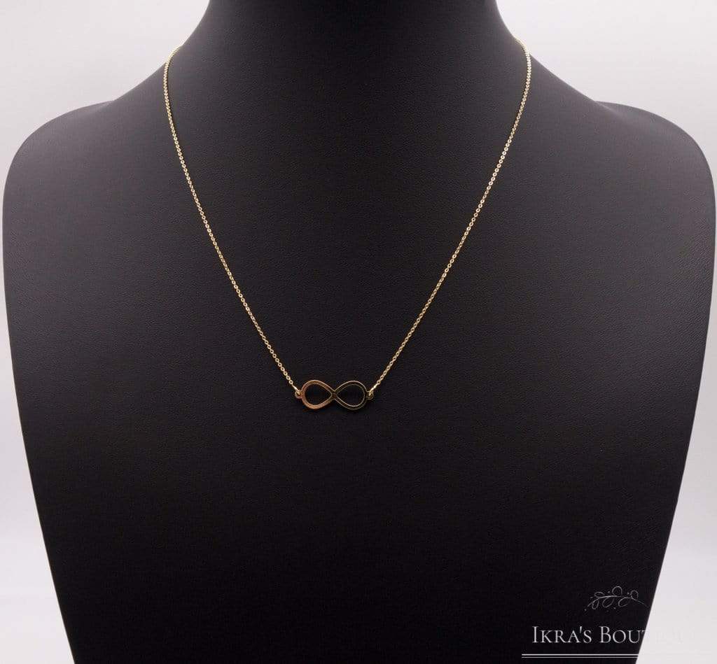 Gold ummantelte Infinity Halskette - Ikra's Boutique