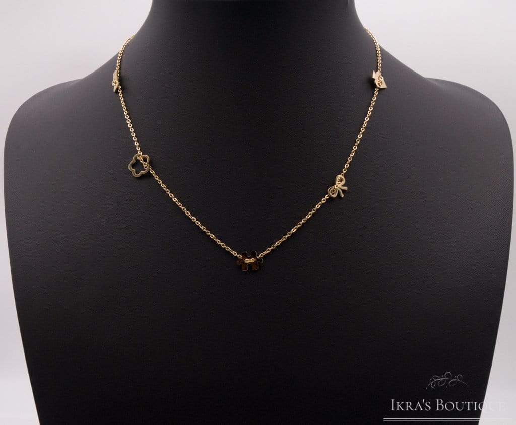 Gold ummantelte Playful Pendant Halskette - Ikra's Boutique