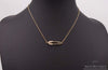 Gold ummantelte Safety Pin Halskette - Ikra's Boutique