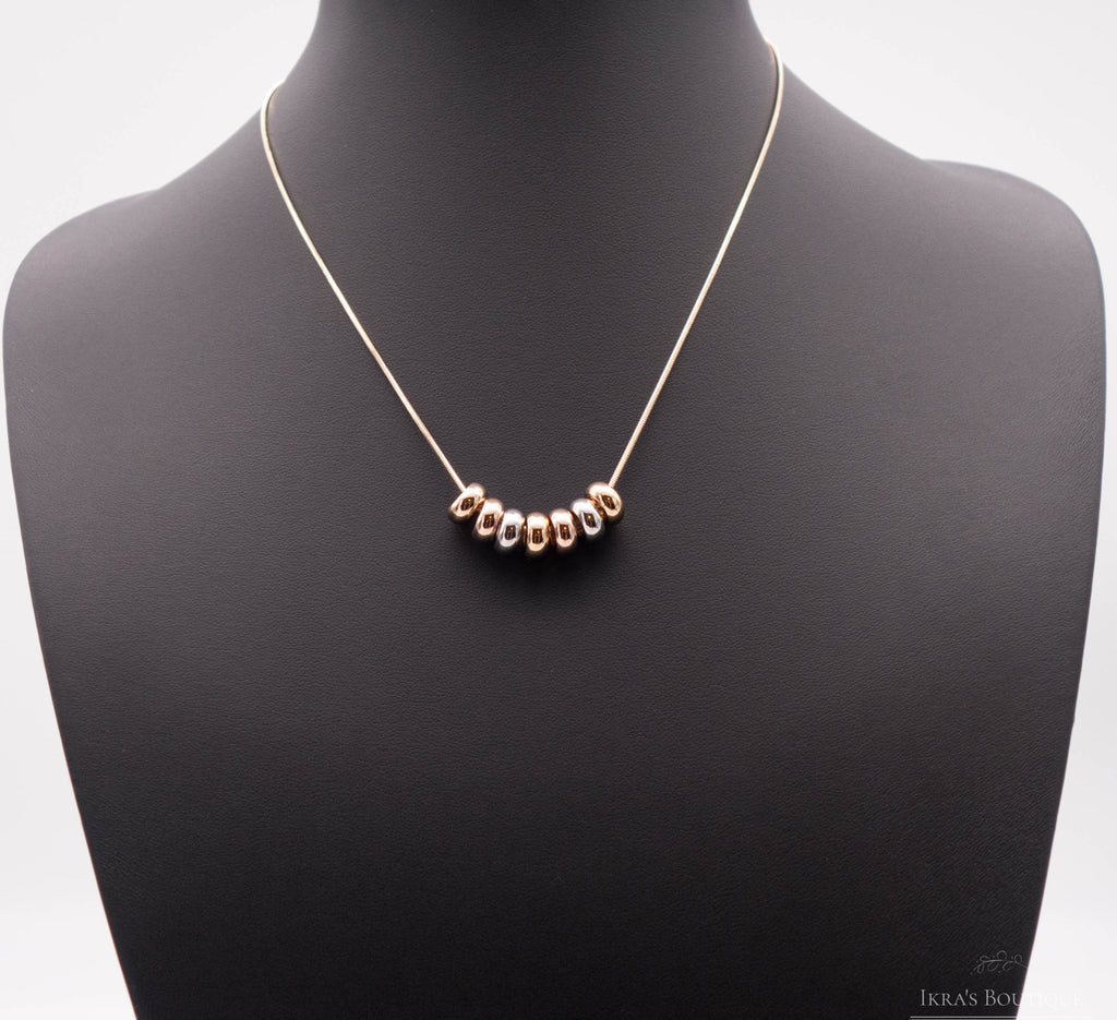 Gold ummantelte Sphere Halskette - Ikra's Boutique