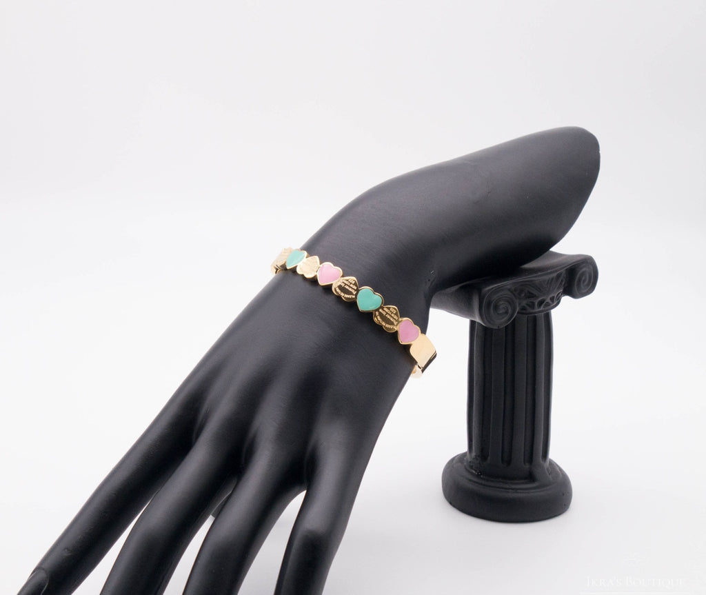 Gold Ummanteltes Forever Love Armband - Ikra's Boutique