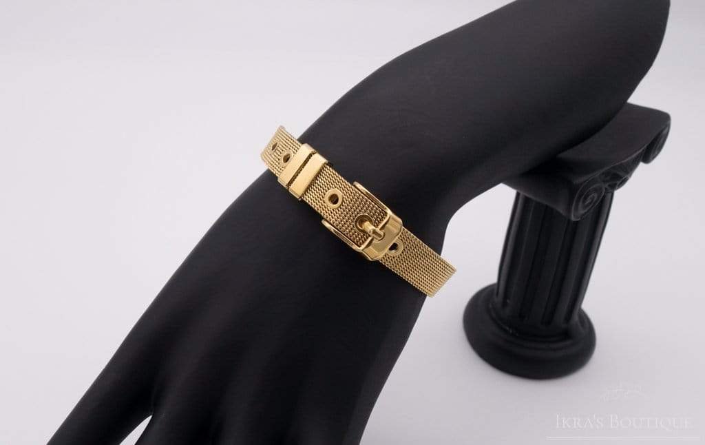 Gold ummanteltes Gürtel Armband - Ikra's Boutique