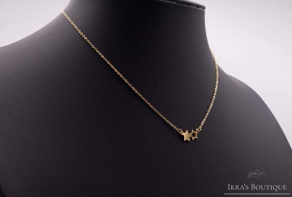 Sternchen Edelstahl Halskette Gold - Ikra's Boutique